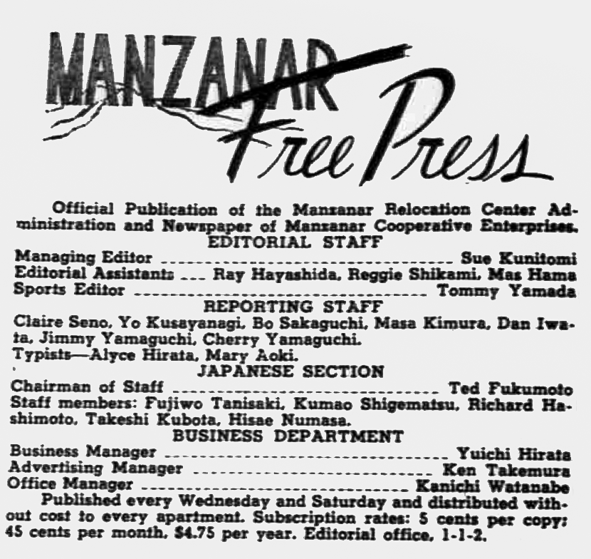 manzanar free press